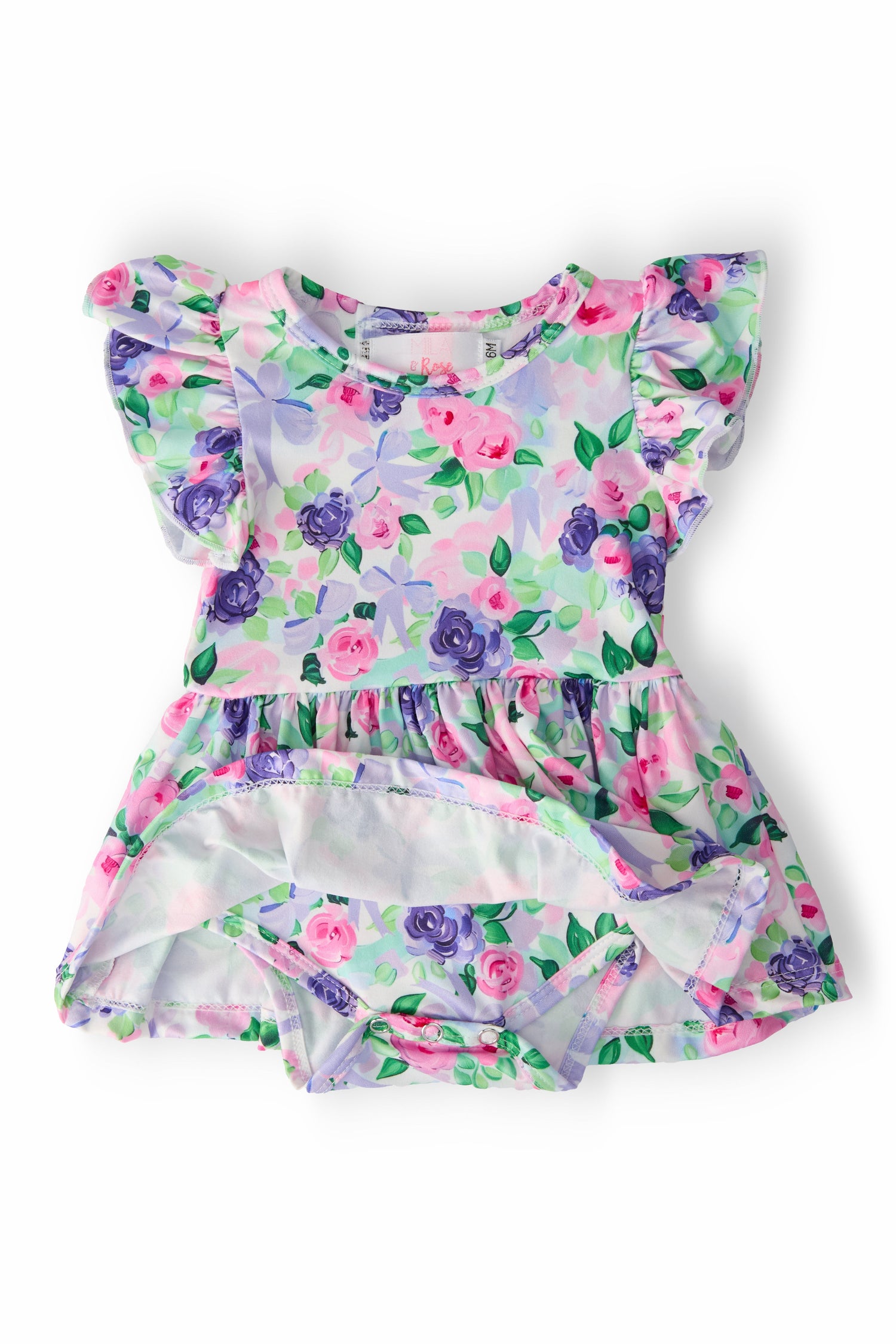 Lavender Love S/S Flutter Twirl Bodysuit - Image 2