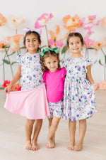 Lavender Love Flutter Sleeve Twirl Dress - Image 3