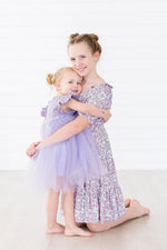 Lovely Lavender Smocked Ruffle Dress - Image 4
