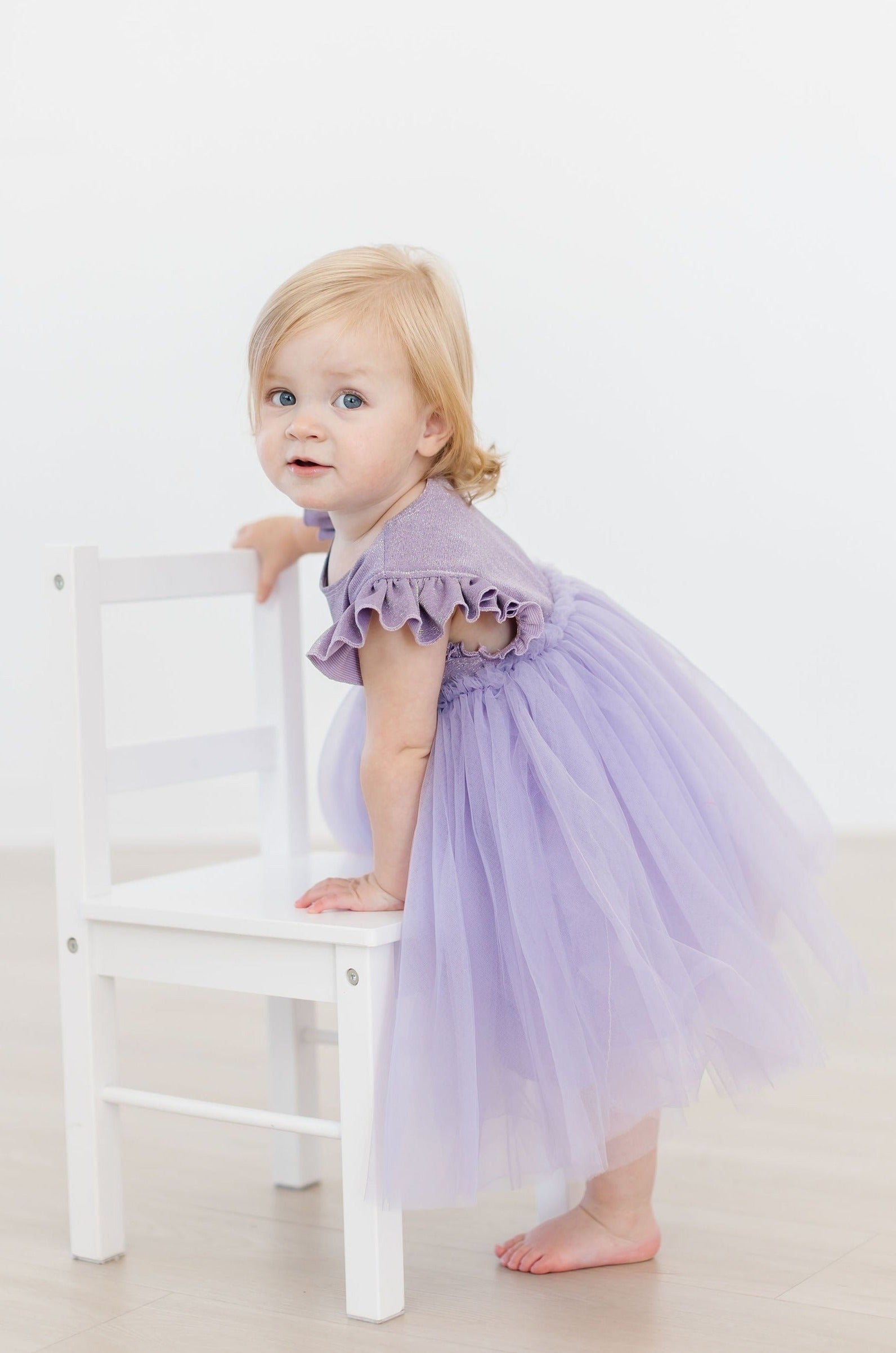 Lavender Shimmer Tutu Dress - Image 7