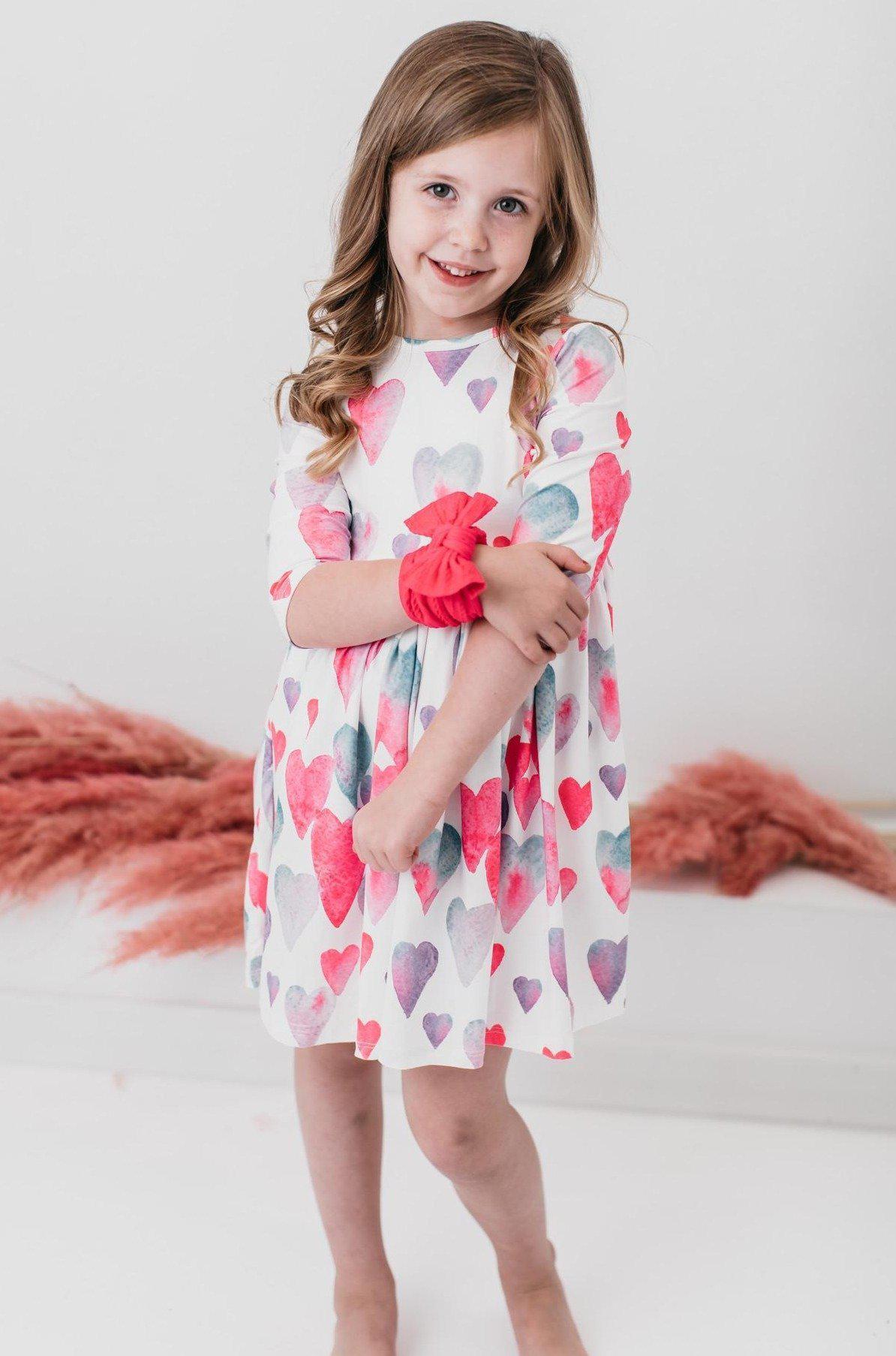 Light Hearted 3/4 Sleeve Pocket Twirl Dress - Image 11