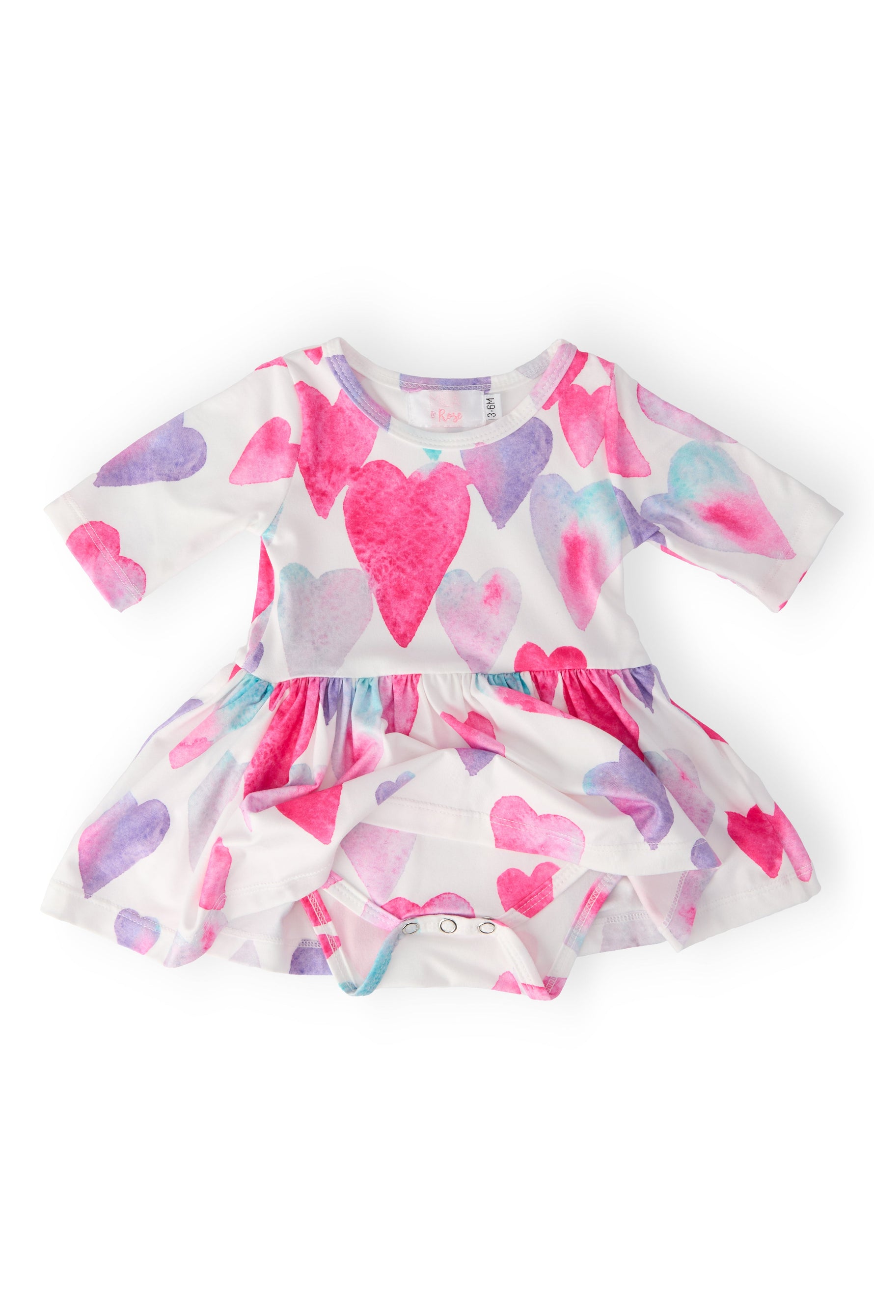 Light Hearted 3/4 Sleeve Twirl Bodysuit - Image 4