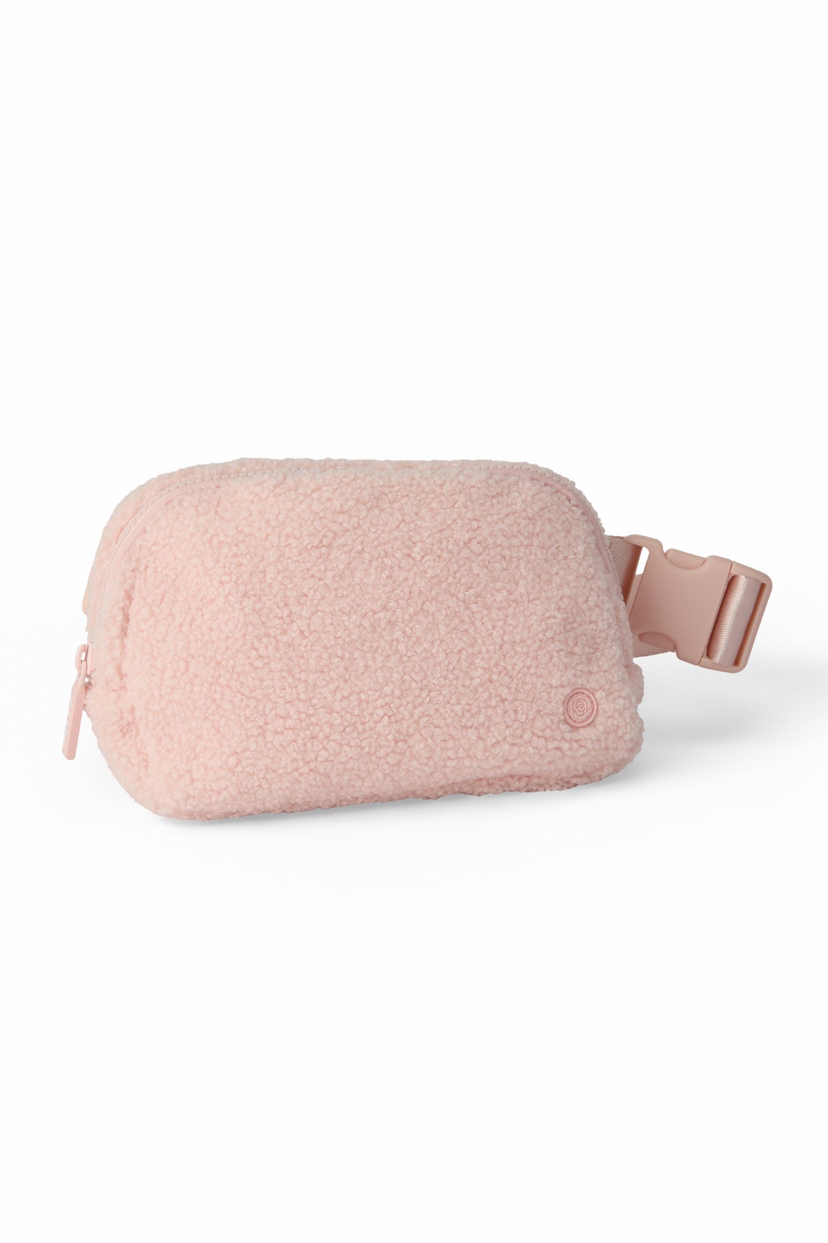Light Pink Fleece Belt Bag - Image 4
