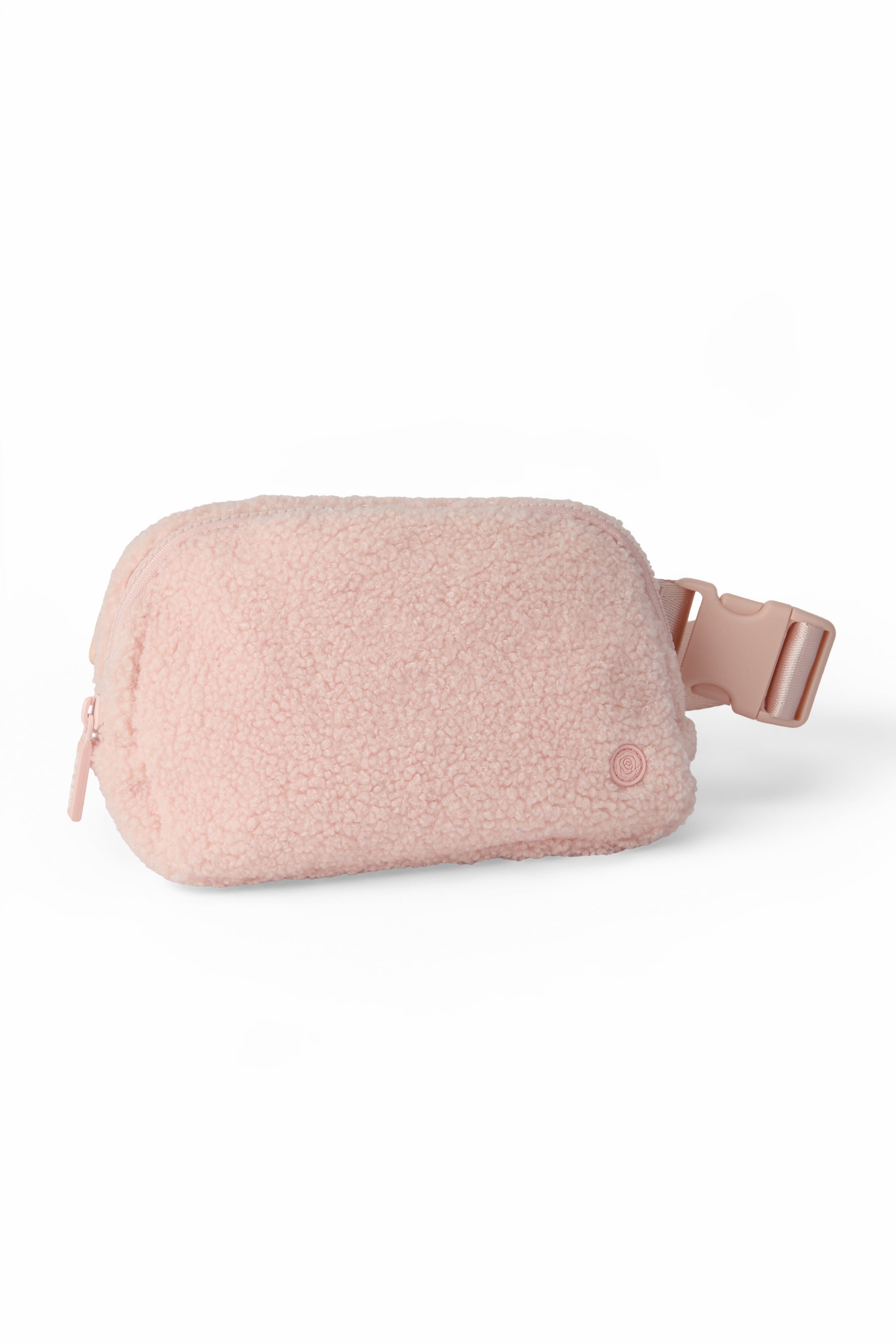 Light Pink Fleece Belt Bag - Image 4