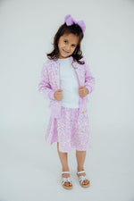Lilac Velvet Sequin Jacket - Image 2
