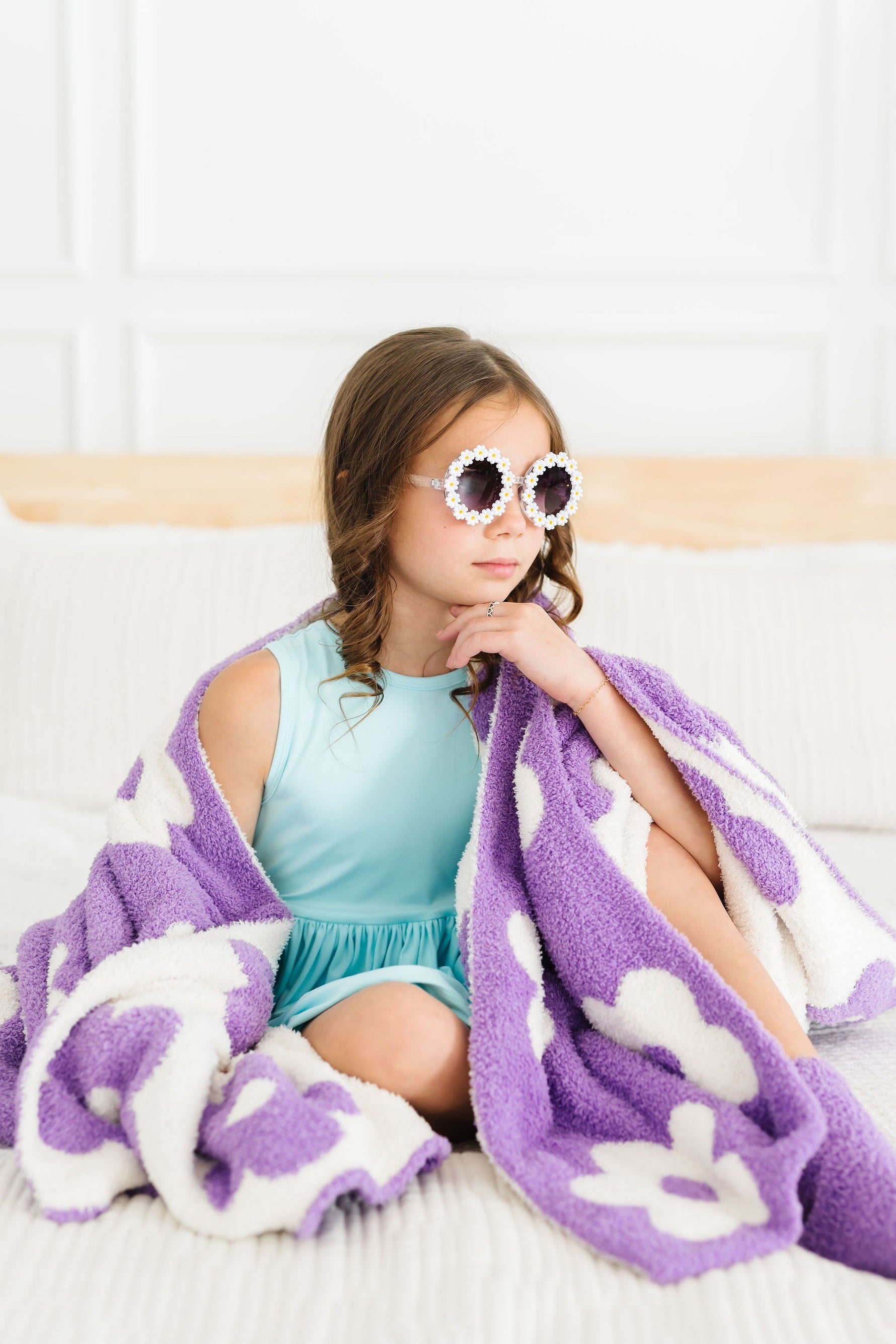 Lilac/Coconut Flower Cozy Blanket - Image 4