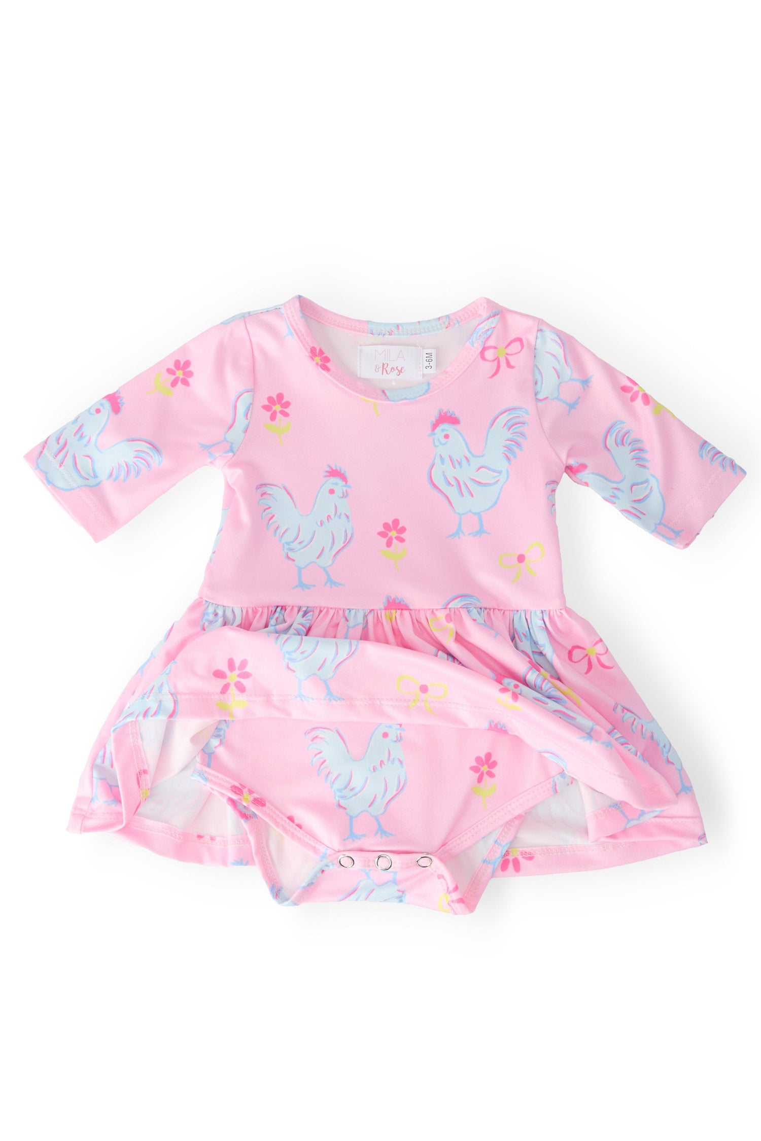 Little Miss Chickie 3/4 Twirl Bodysuit - Image 2