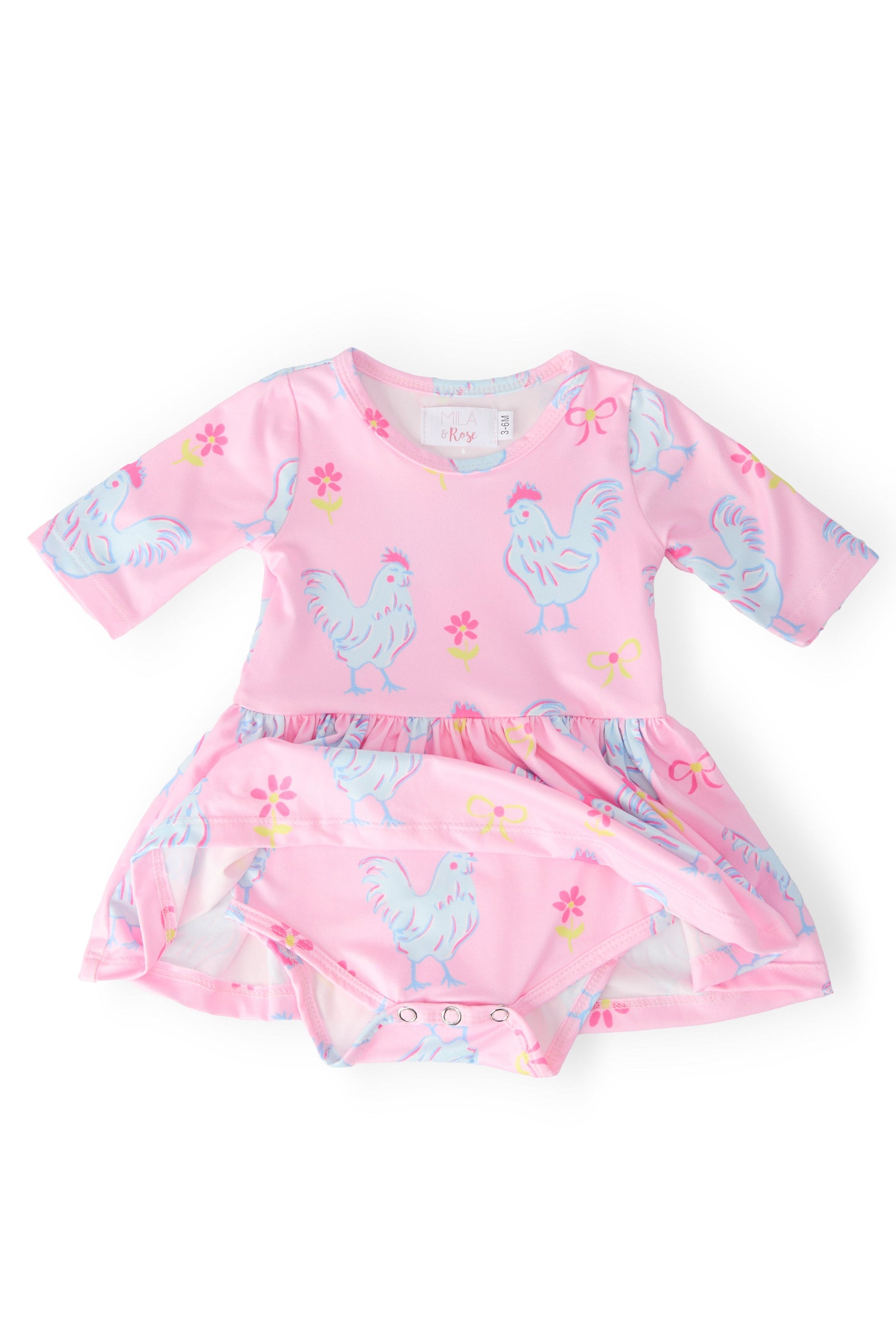 Little Miss Chickie 3/4 Twirl Bodysuit - Image 2