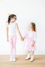 Little Miss Chickie 3/4 Sleeve Pocket Twirl Dress - Image 5