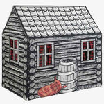 Log Cabin Play Tent for Kids