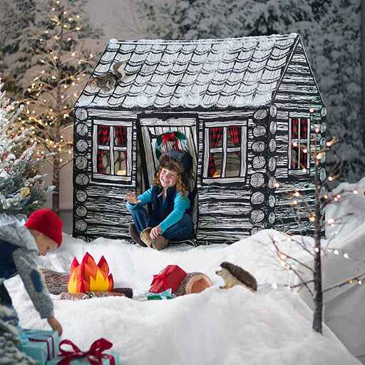 Log Cabin Play Tent for Kids