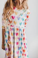 Lotta Love 3/4 Sleeve Pocket Twirl Dress - Image 2