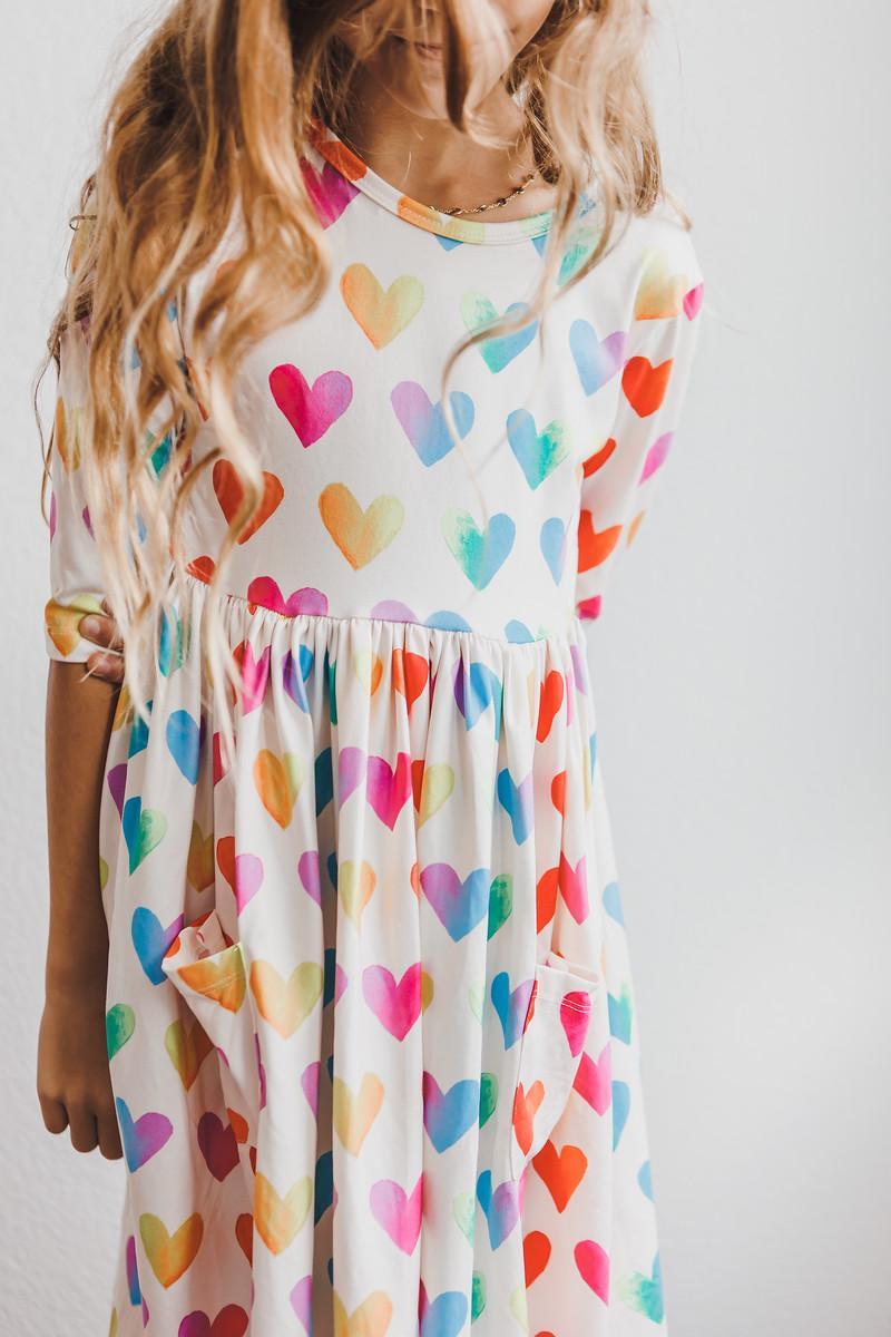 Lotta Love 3/4 Sleeve Pocket Twirl Dress - Image 2