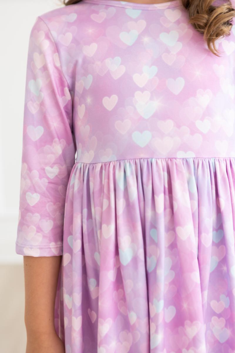 Love Story 3/4 Sleeve Pocket Twirl Dress - Image 7