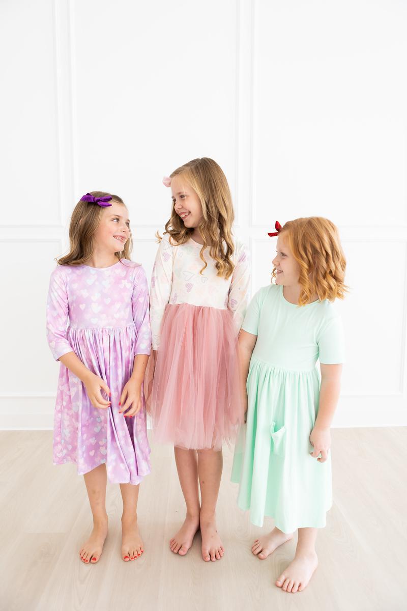 Love Story 3/4 Sleeve Pocket Twirl Dress - Image 9