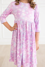 Love Story 3/4 Sleeve Pocket Twirl Dress - Image 2