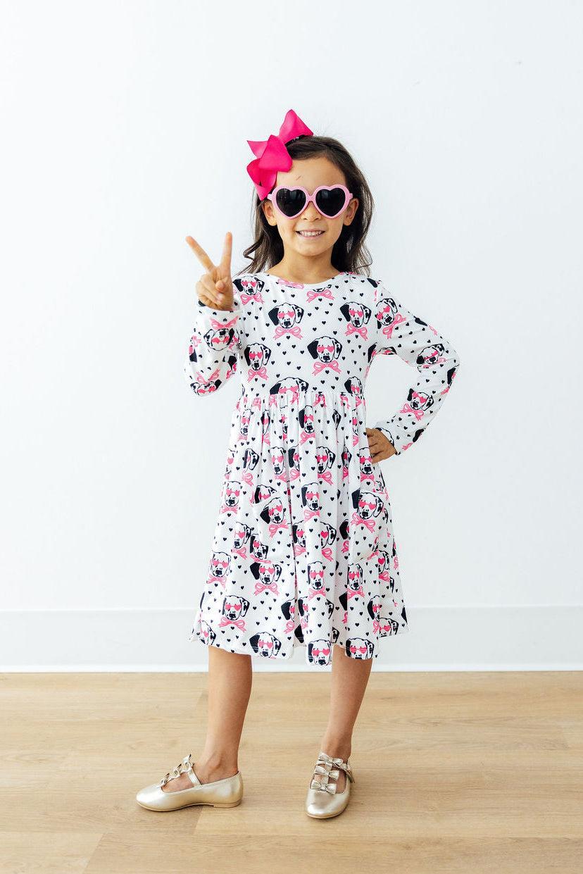 Love You Spots L/S Pocket Twirl Dress - Image 8