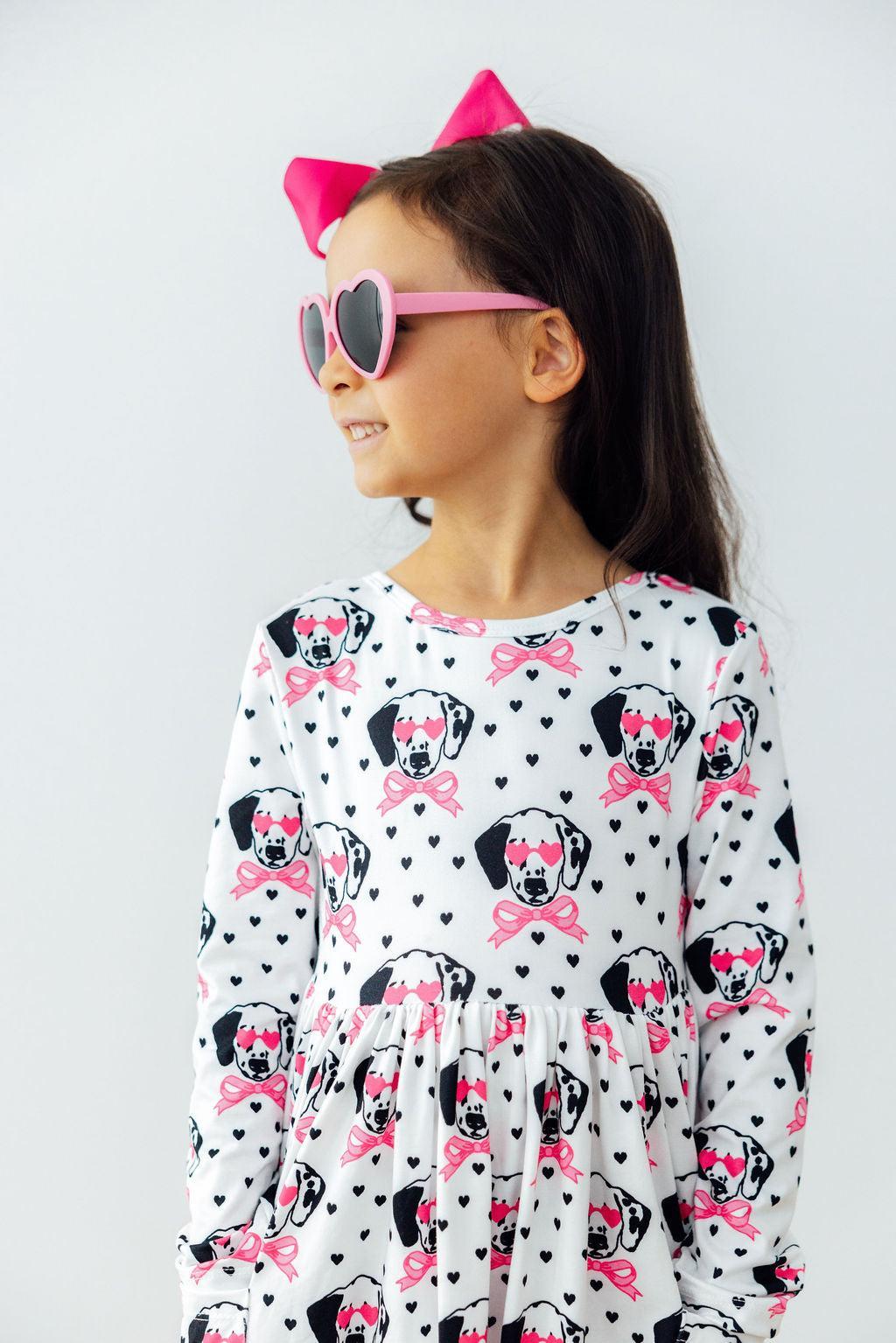Love You Spots L/S Pocket Twirl Dress - Image 4
