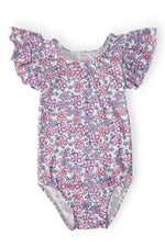 Lovely Lavender S/S Flutter Sleeve Leotard