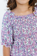 Lovely Lavender Smocked Ruffle Dress - Image 3