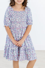 Lovely Lavender Smocked Ruffle Dress - Image 5