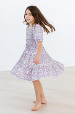 Lovely Lavender Smocked Ruffle Dress - Image 7