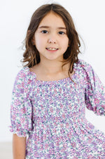 Lovely Lavender Smocked Ruffle Dress - Image 8