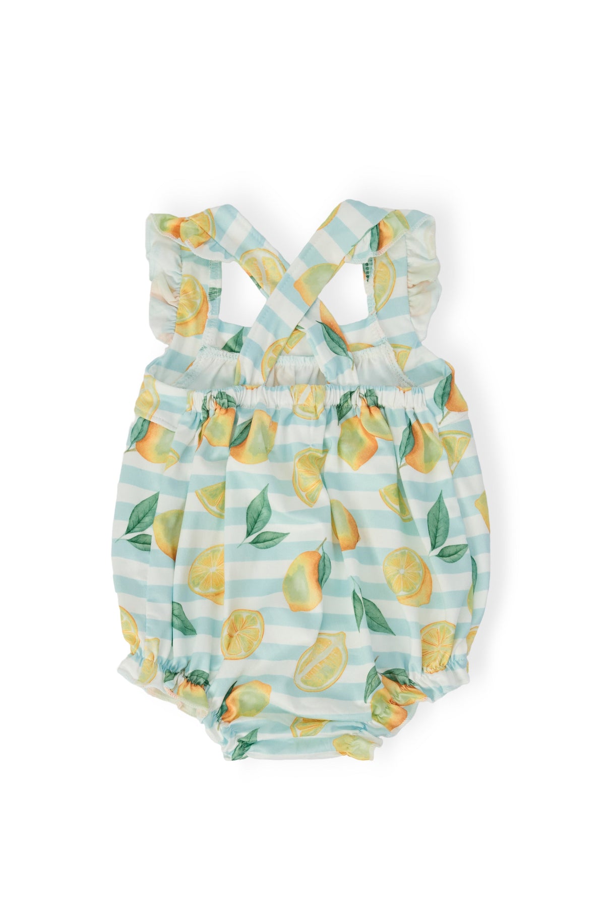Lovely Lemons Ruffle Cross Back Romper - Image 4