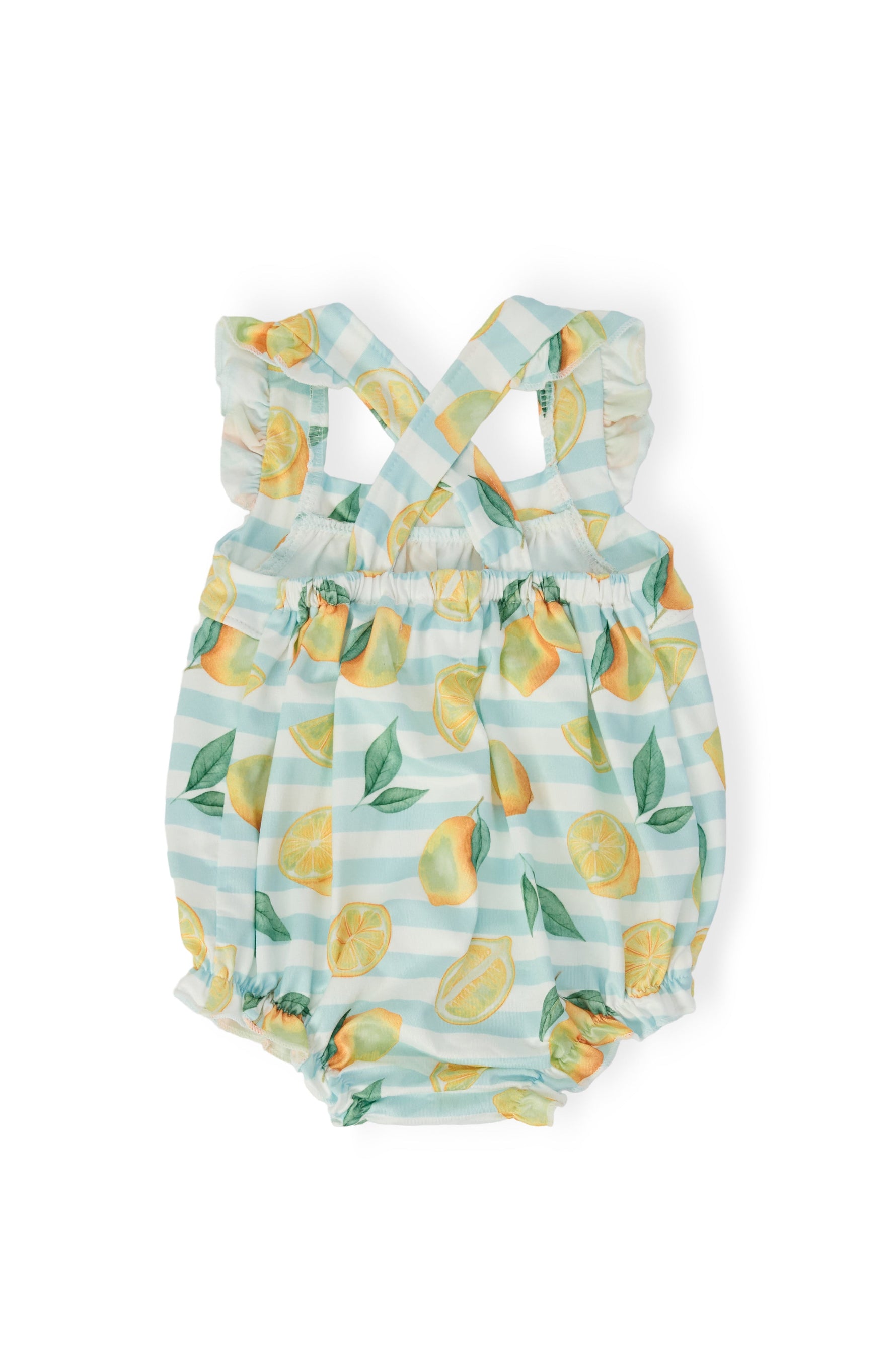 Lovely Lemons Ruffle Cross Back Romper - Image 4
