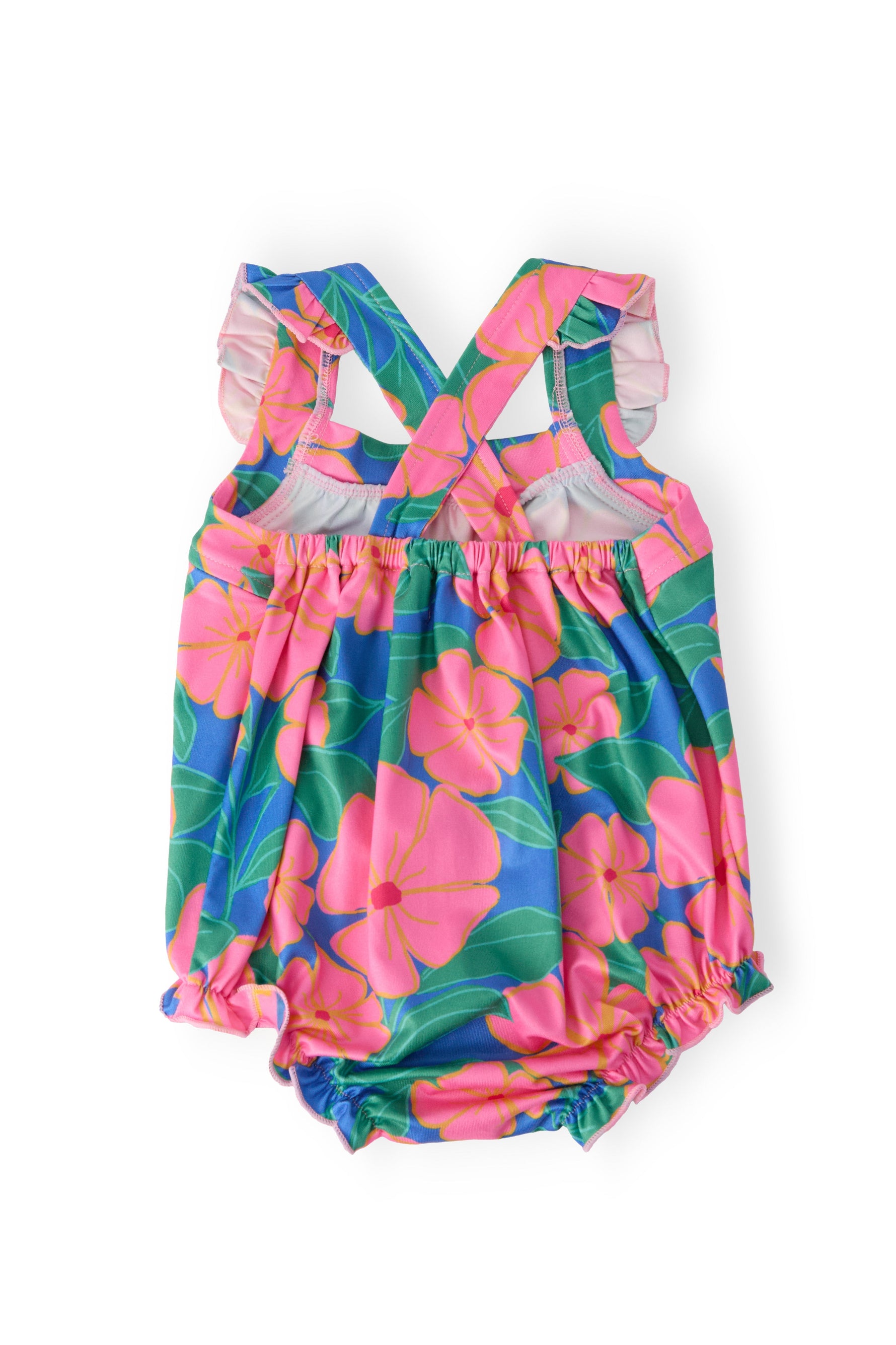 Luau Floral Cross Back Romper - Image 2