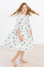 Luck of the Irish 3/4 Sleeve Pocket Twirl Dress - Image 7
