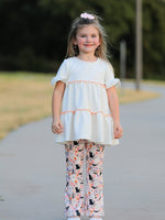Rylee Faith Designs - Halloween Black Cat Girls Bell Bottom Pant Set