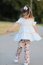 Rylee Faith Designs - Halloween Black Cat Girls Bell Bottom Pant Set - alternate view 3