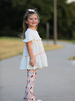 Rylee Faith Designs - Halloween Black Cat Girls Bell Bottom Pant Set - alternate view 5