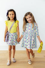 Mardi Gras 3/4 Sleeve Pocket Twirl Dress - Image 6