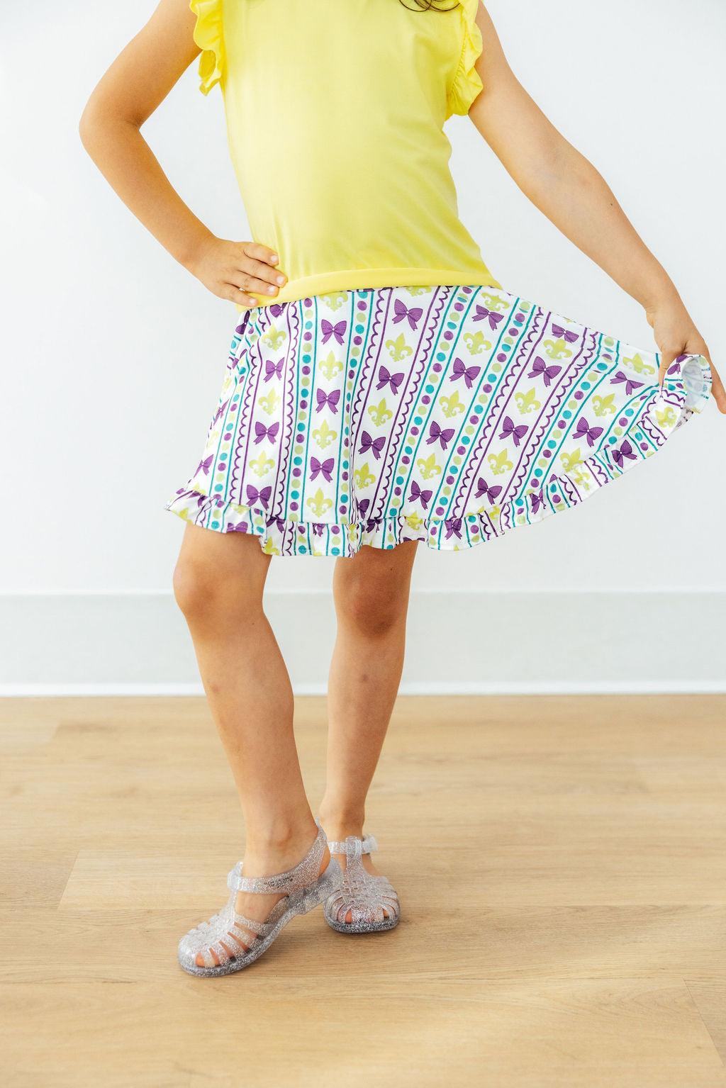 Mardi Gras Ruffle Twirl Skort - Image 7
