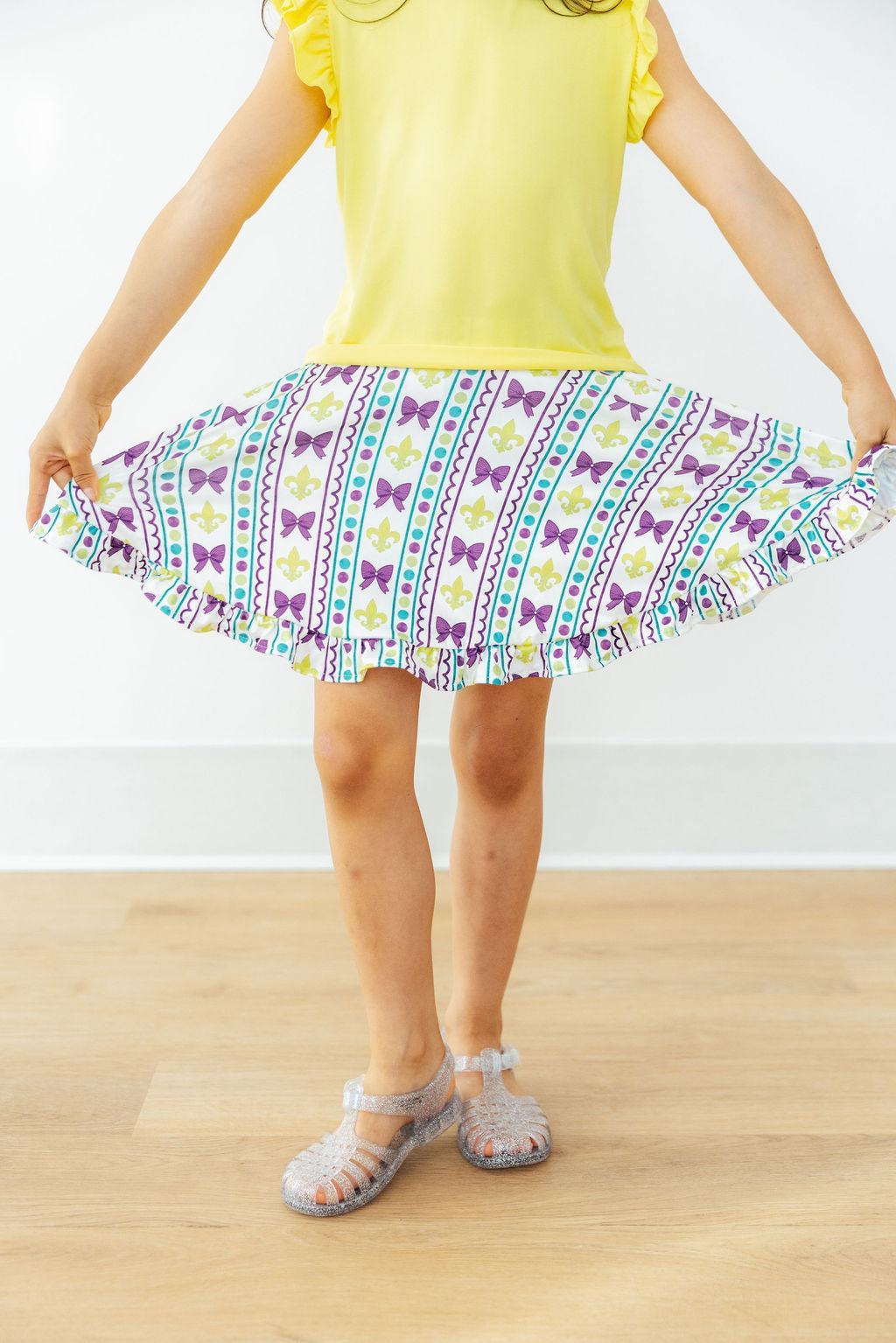 Mardi Gras Ruffle Twirl Skort - Image 5