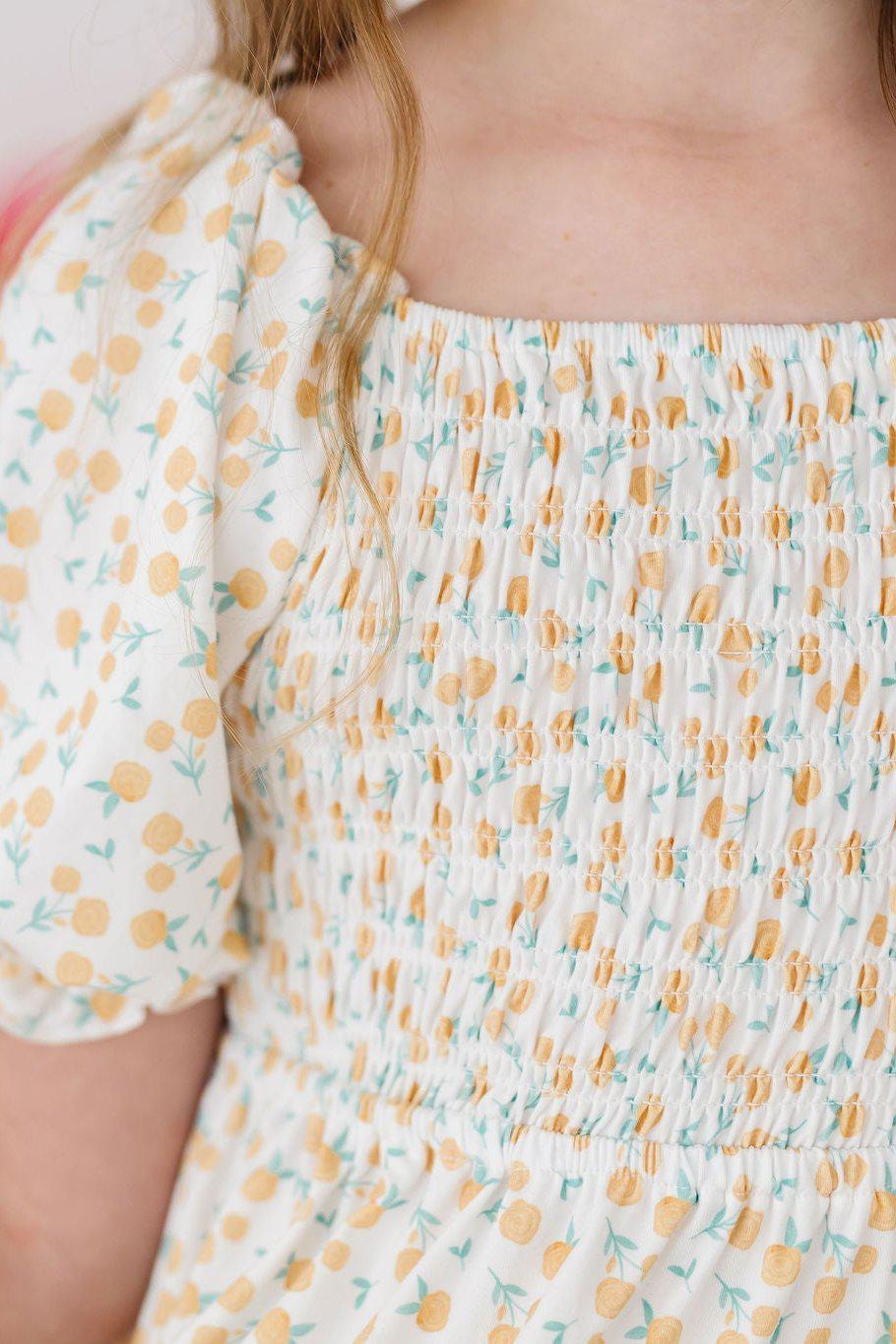 Marvelous Marigolds Smocked Ruffle Dress - Image 3