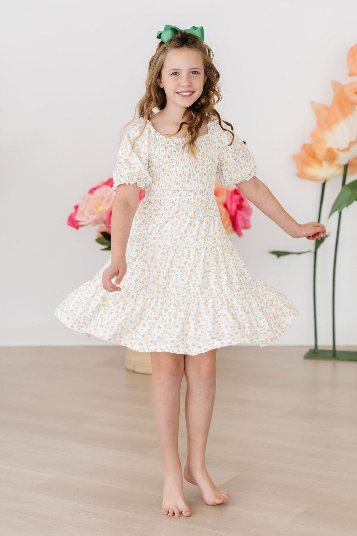 Marvelous Marigolds Smocked Ruffle Dress - Image 6