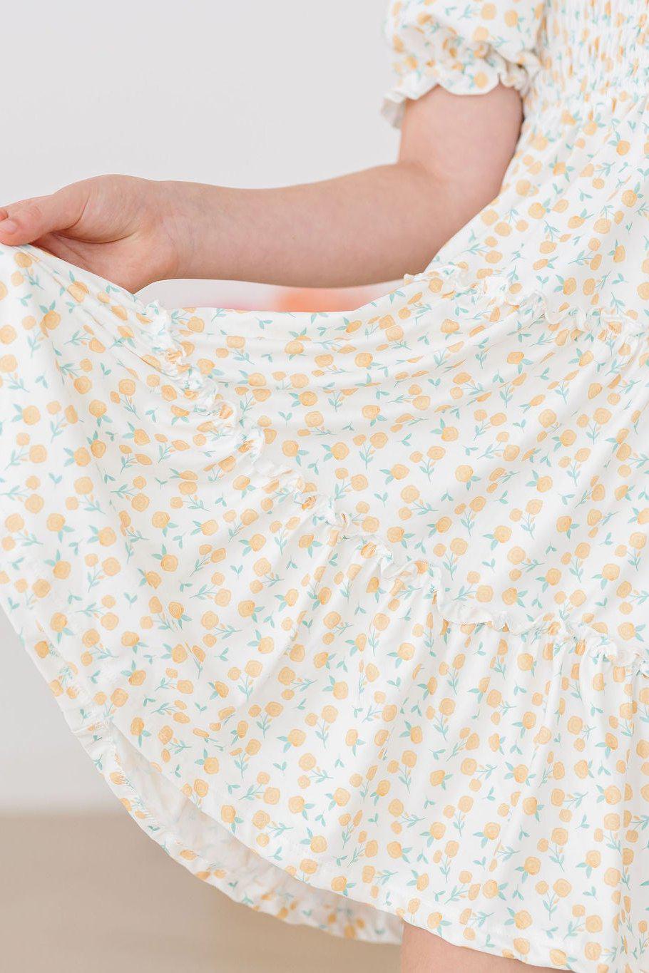 Marvelous Marigolds Smocked Ruffle Dress - Image 9