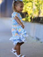 Rylee Faith Designs - Fall Girls Pumpkin Patch Dress Lace Trim with Pockets - alternate view 4
