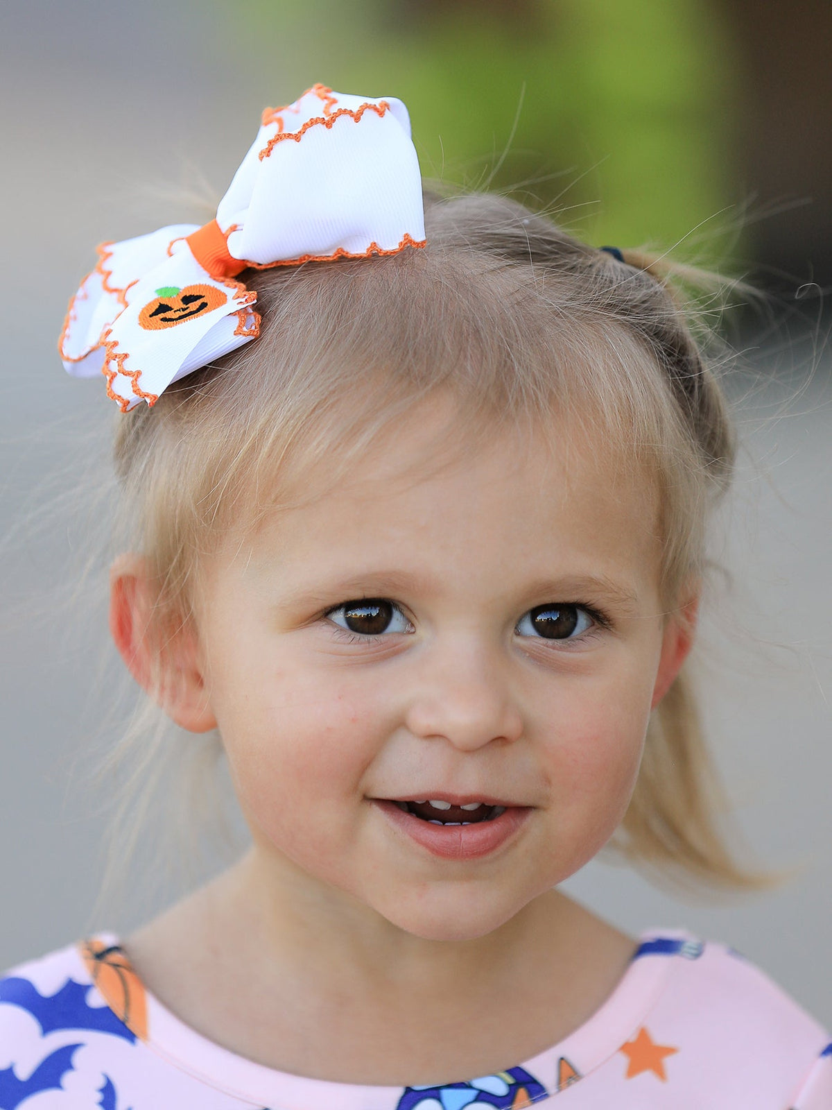 Rylee Faith Designs - Halloween Pumpkin Bow Hairpin - alternate view 4