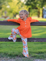 Rylee Faith Designs - Girls Fall Pumpkin Print Set - alternate view 2