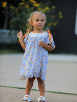 Rylee Faith Designs - Fall Floral Smocked Girls Dress - alternate view 3