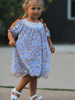 Rylee Faith Designs - Fall Floral Smocked Girls Dress - alternate view 2