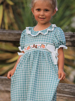 Rylee Faith Designs - Western Plaid Horse Embroidered Girl Dress - alternate view 4