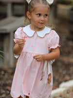 Rylee Faith Designs - Christmas Girls Gingerbread Peter Pan Collar Dress - alternate view 3