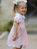 Rylee Faith Designs - Christmas Girls Gingerbread Peter Pan Collar Dress - alternate view 4