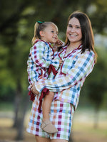 Rylee Faith Designs - Mommy and Me Fall Plaid Pajama Set