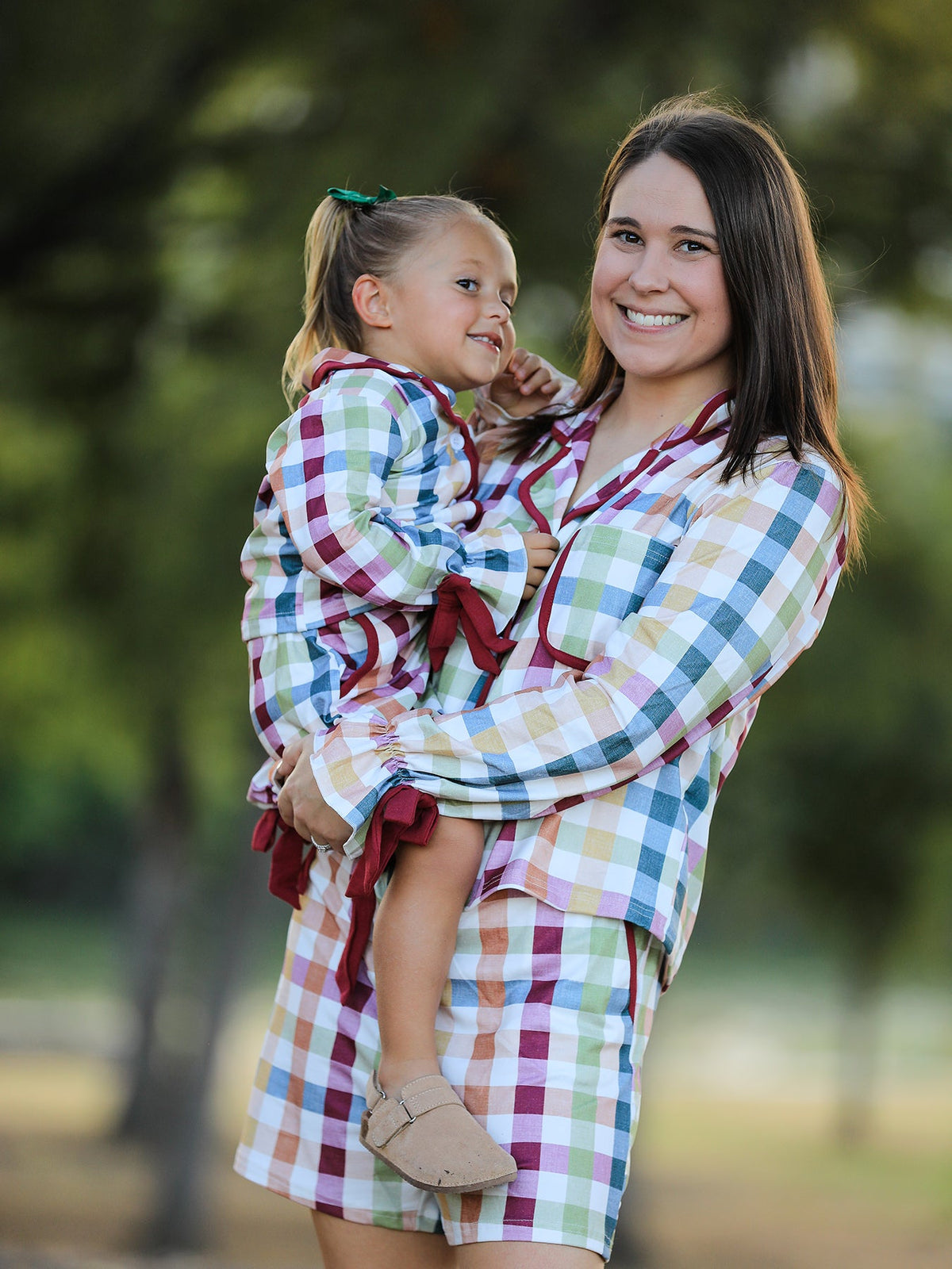 Rylee Faith Designs - Mommy and Me Fall Plaid Pajama Set